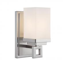  4444-BA1 PW - Nelio 1 Light Bath Vanity in Pewter with Cased Opal Glass